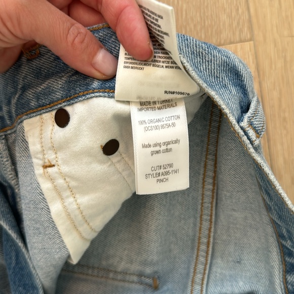 Agolde Pinchwaist Jeans Size 24 Color Soundwave - Picture 3 of 8